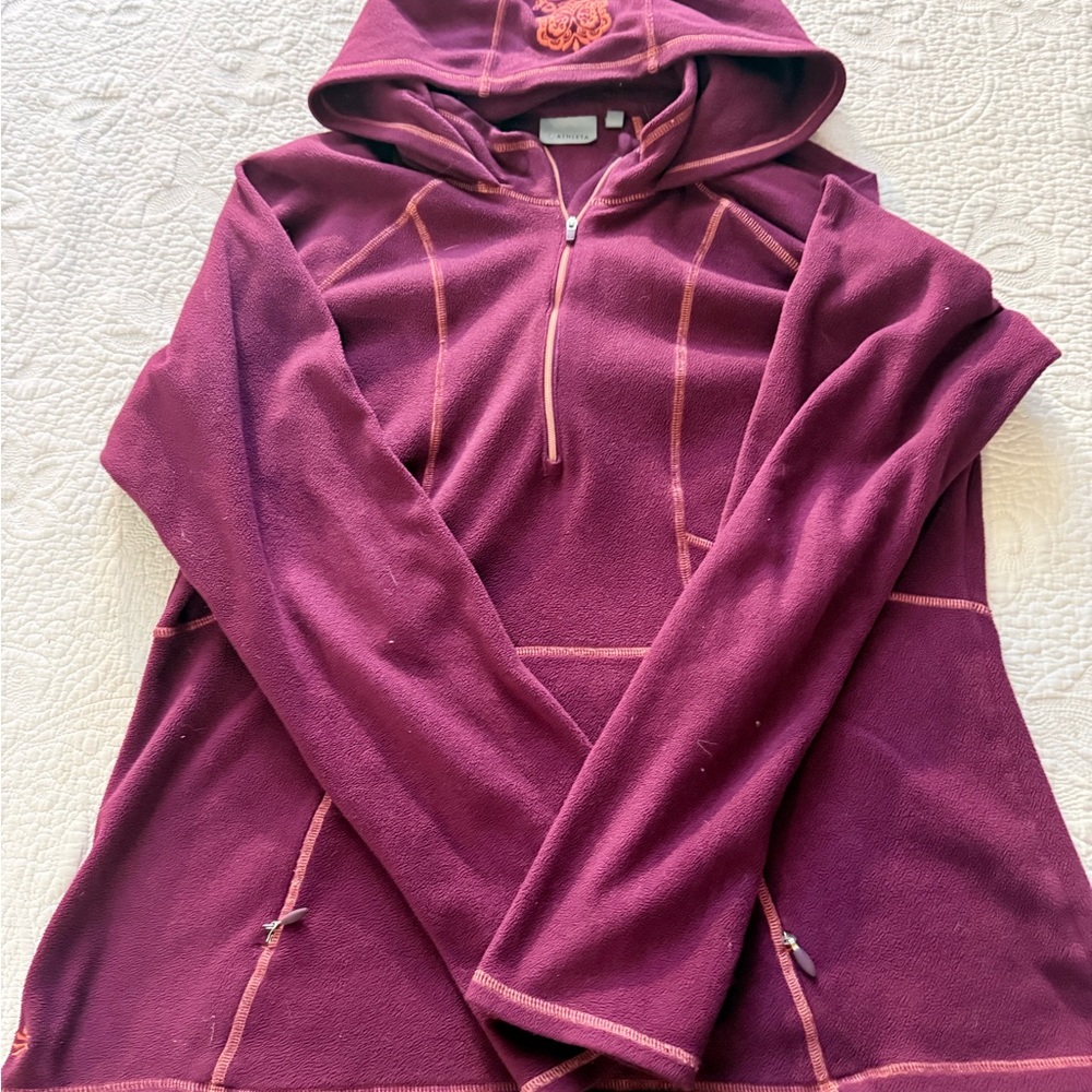 Athleta Maroon Hooded Sweatshirt